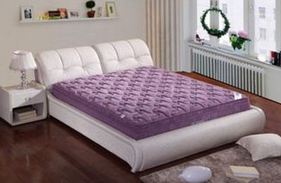 人体工学天鹅绒布艺靠背床